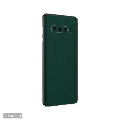 Shopymart Green Color Series Mobile Skin Compatible with Samsung Galaxy S10 Plus, Vinyl Sticker not Cover [Back, Camera and Side]-thumb0