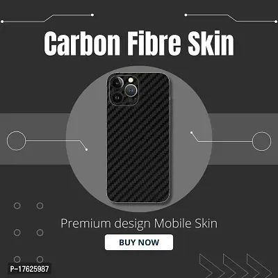 Shopymart Mobile Skin Compatible with iPhone 13 Pro (Black Carbon Fibre, iPhone 13 Pro)-thumb2