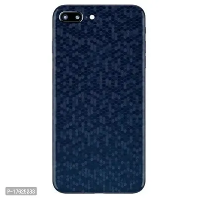 Shopymart Blue Honeycomb Mobile Skin Sticker Wrap Compatible with iPhone 8 Plus [Back, Camera and Sides]