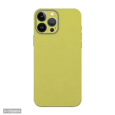 Shopymart Lemon Green Textured Mobile Skin Sticker for iPhone 12 Pro Max [Back, Camera and Side]