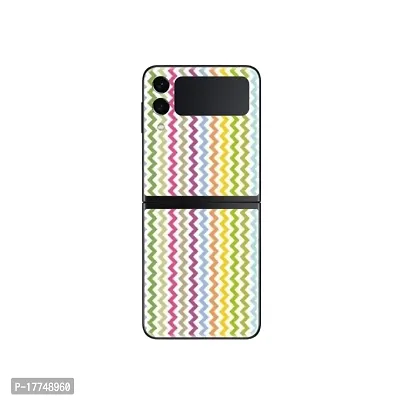 Shopymart Mobile Skin Compatible with Samsung Galaxy Z Flip 3, Vinyl Printed Sticker [Back, Camera and Sides] - Design 058