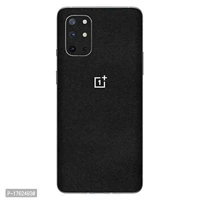 Shopymart Plain Vinyl Skin, Mobile Sticker Not Cover Compatible with OnePlus 8T [Back, Camera and Sides] (Black)