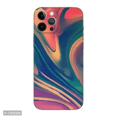 Shopymart Retina Printed Mobile Skin Sticker Compatible with iPhone 13 Pro Max, Multicolour [Back, Camera and Sides] - Design 007