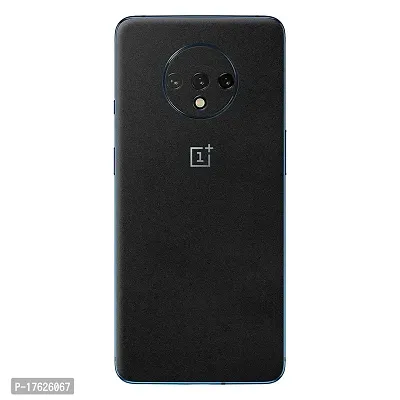 Shopymart Black Color Series Mobile Skin Sticker for OnePlus 7T, [Back, Camera and Side]