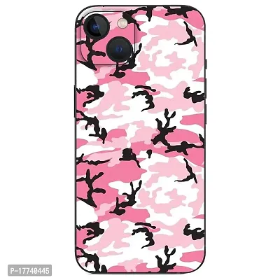 Shopymart Pink Camo Series Mobile Skin Compatible with iPhone 13, Vinyl Sticker Decal not Cover [Back, Camera and Side]