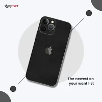 Shopymart Vinyl Mobile Skin Sticker Compatible with iPhone 13 Pro (Black Colour)-thumb1