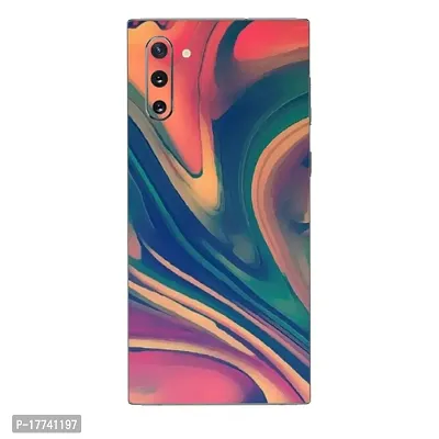 Shopymart Retina Printed Mobile Skin Sticker Compatible with Samsung Galaxy Note 10, Multicolour [Back, Camera and Sides] - Design 007