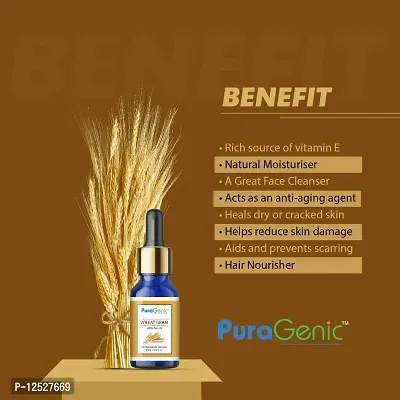 PuraGenic Wheat Germ Oil for Hair and Skin Care - 15ml (Pack of 2), 100% Pure and natural-thumb3