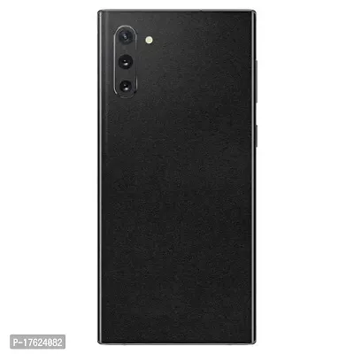 Shopymart Black Color Series Mobile Skin Compatible with Samsung Galaxy Note 10, Vinyl Sticker not Cover [Back, Camera and Side]-thumb0