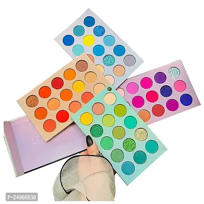 Eyeshadow palette 60 Colors Mattes and Shimmers High Pigmented Color Board Palette | Long Lasting Makeup Palette | Blendable Professional Makeup | Eye Cosmetics 60 Multicolor