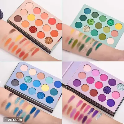 Eyeshadow palette 60 Colors Mattes and Shimmers High Pigmented Color Board Palette | Long Lasting Makeup Palette | Blendable Professional Makeup | Eye Cosmetics 60 Multicolor-thumb2