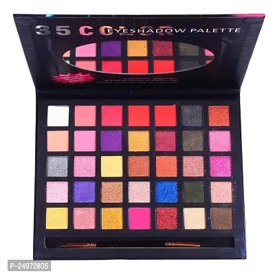 Eyeshadow Palette 35 Color Makeup Palette Eye Makeup High Pigmented Professional | Matte and Shimmery Finish-thumb0