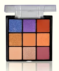 IGOODCO Secret 9 Pigmented colors Eyeshadow Palette with 2 Color Highlighter + 2 Blush |Long wearing and Easily Blendable Eye  Face makeup Palette | Matte, Shimmers and Metallic | (Shade - 03)-thumb1