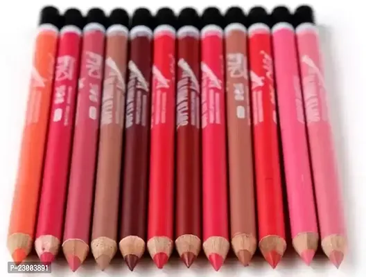 Useful Super Matte Lipliner Pack Of 12-thumb0