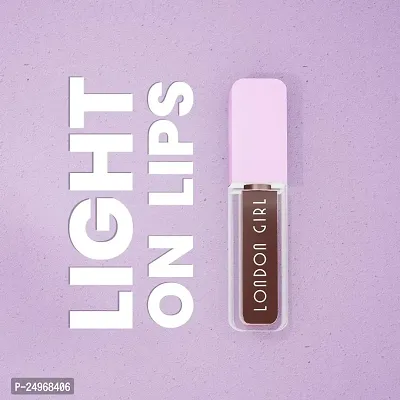 London Girl Liquid Lipstick for Women, Long Lasting Matte Lipstick, Transfer Proof and Waterproof, Lasts Up to 12 Hours (01 Oxford - Chocolate)-thumb5