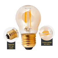 Trust Ware Blub 4-Watts G45 Base 75MM LONG Edison Style Antique LED Filament Light Bulb | Dimmable | For Home, Cafe, Office | Gold Yellow-3000K (Pack of 1)-thumb1