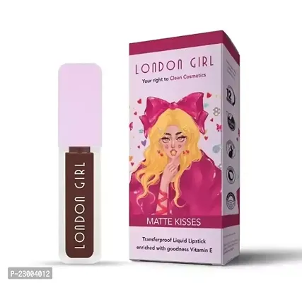 Useful London Girl Matte Kisses Liquid Lipstick 01 Oxford, Chocolate 3 Ml