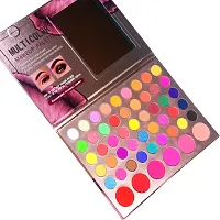 Eyeshadow Palette 45 Colors Makeup Kit Matte and Shimmery Finish Eye Shadow | 6 Color - Highlighters, Contour, Blush Powder | All In One Makeup Pallet-thumb2