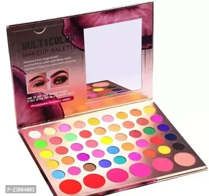 Useful Eyeshadow Palette 45 Colors Makeup Kit Matte And Shimmery Finish Eye Shadow 6 Color, Highlighters Contour Blush Powder All In One Makeup Palle