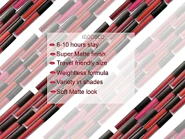 Matte Liquid Lipstick Long lasting Transferproof and Waterproof Lasts Up to 12 hours Liquid Lipsticks | Combo Set - 12 Pcs-thumb2