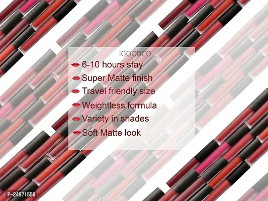 Matte Liquid Lipstick Long lasting Transferproof and Waterproof Lasts Up to 12 hours Liquid Lipsticks | Combo Set - 12 Pcs-thumb3