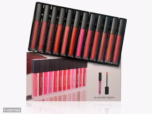 Matte Liquid Lipstick Long lasting Transferproof and Waterproof Lasts Up to 12 hours Liquid Lipsticks | Combo Set - 12 Pcs-thumb4