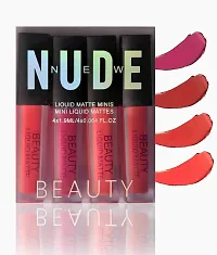 Useful Liquid Lipstick Matte Pack Of 4 Red Edition Waterproof 20 Ml-thumb1