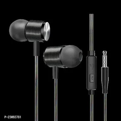 Stylish In-ear Wired 3.5 MM Single Pin Headphones With Microphone