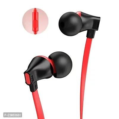 Stylish In-ear Wired 3.5 MM Single Pin Headphones With Microphone-thumb0