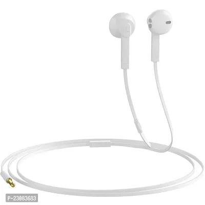 Stylish In-ear Wired 3.5 MM Single Pin Headphones With Microphone-thumb0