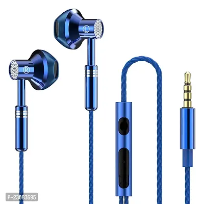 Stylish In-ear Wired 3.5 MM Single Pin Headphones With Microphone