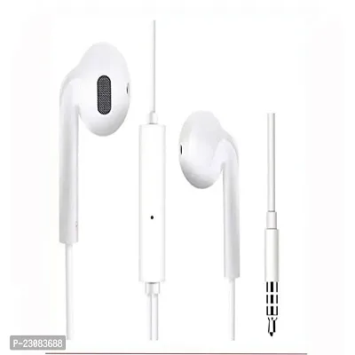 Stylish In-ear Wired 3.5 MM Single Pin Headphones With Microphone-thumb0