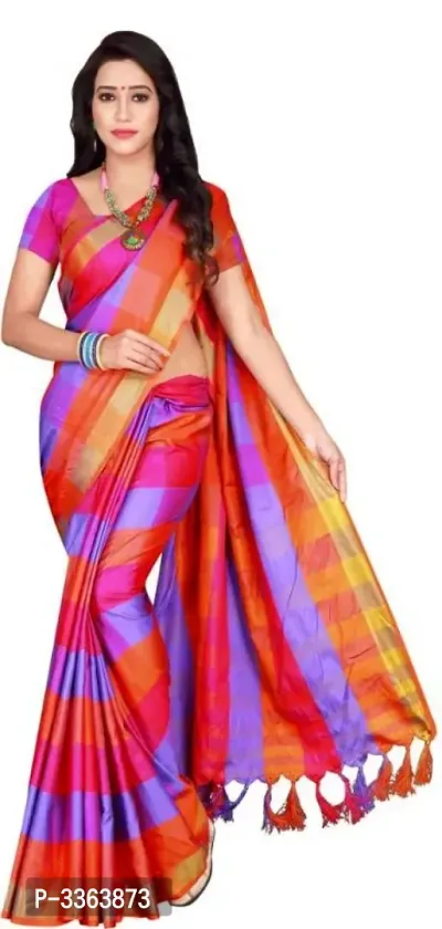 Cotton Silk Sarees with Blouse-thumb0