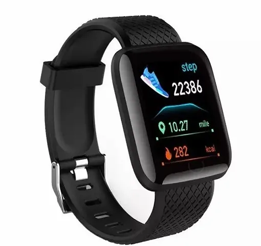 Stylish Black Rubber Digital Smart Watches For Women