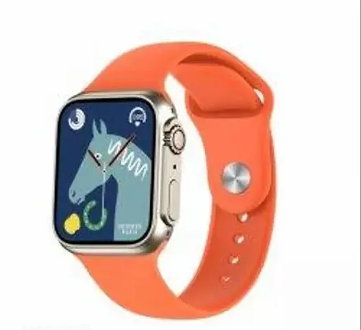 Stylish Orange Rubber Digital Smart Watches For Women