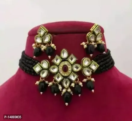 Trendy Multicoloured Alloy Jewellery Set For Women
