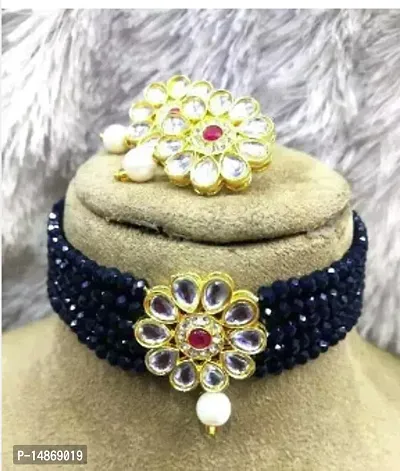 Trendy Multicoloured Alloy Jewellery Set For Women