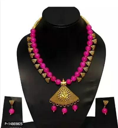 Trendy Multicoloured Alloy Jewellery Set For Women