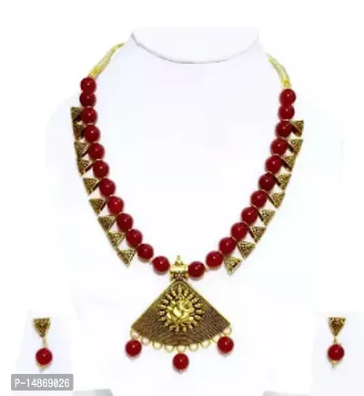 Trendy Multicoloured Alloy Jewellery Set For Women