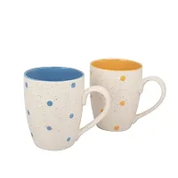 Pottery Town|Ceramic Premium Design Tea & Coffee Cups Ceramic Tea Cup- Set of 2 (White Mugs) 350 ML-thumb3