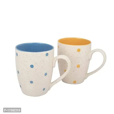 Pottery Town|Ceramic Premium Design Tea & Coffee Cups Ceramic Tea Cup- Set of 2 (White Mugs) 350 ML-thumb4