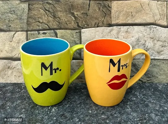 Pottery Town| Mr n Mrs Royal Marble Mug, Mr and Mrs Ceramic Coffee Mug, Ceramic Tea Mug, Coffee Cups Set, Coffee Cup and Milk Tea Cup