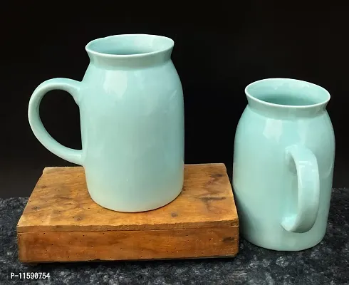 Pottery Town| Premium Handmade Ceramic Milk and Coffee Mug, Set of 2 - 330 ml