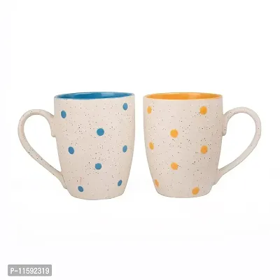 Pottery Town|Ceramic Premium Design Tea & Coffee Cups Ceramic Tea Cup- Set of 2 (White Mugs) 350 ML-thumb3