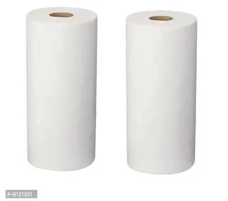White Toilet Tissue Paper Roll 2 ply Pack of 2 Rolls-thumb0