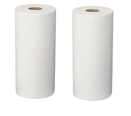White Toilet Tissue Paper Roll 2 ply Pack of 2 Rolls