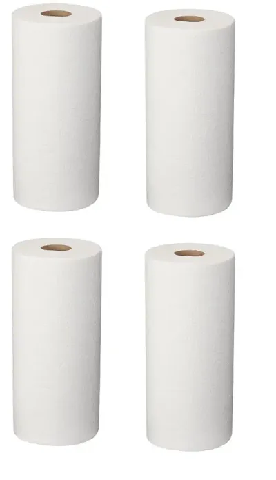 Premium Quality White Toilet Tissue Paper Roll 3 ply Pack of 4 Rolls
