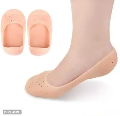 Anti Heel Crack set socks pain foot gel relief Anti silicone Foot Support-thumb0