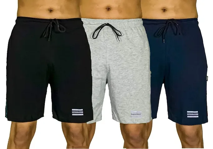 Reliable Regular Shorts For Men, Pack of 3