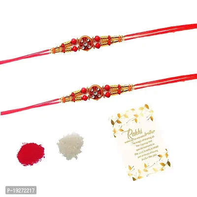 KANHA HANDICRAFT Rakhi Set for Brother Sister,raksha Bhai rakhi Bandhan, rakhi set for Bhaiya Bhabhi Toon Stone Rakhi Dora rakhi Brother Bracelet Rakhi Set For Bhai (r set 1)hellip;-thumb0